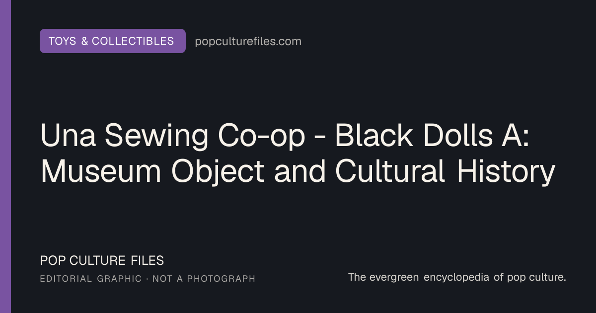 Editorial graphic for: Una Sewing Co-op - Black Dolls A: Museum Object and Cultural History