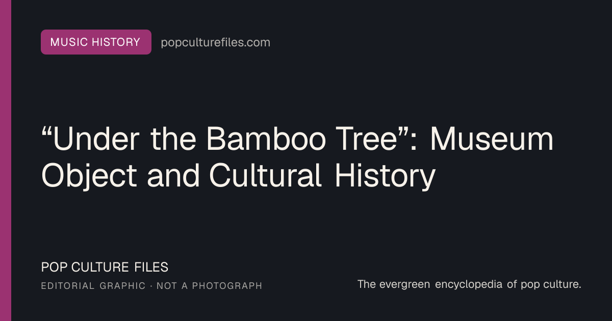 Editorial graphic for: “Under the Bamboo Tree”: Museum Object and Cultural History