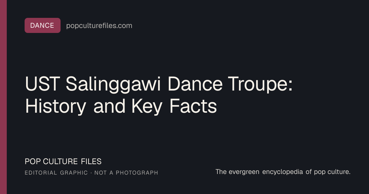 Editorial graphic for: UST Salinggawi Dance Troupe: History and Key Facts
