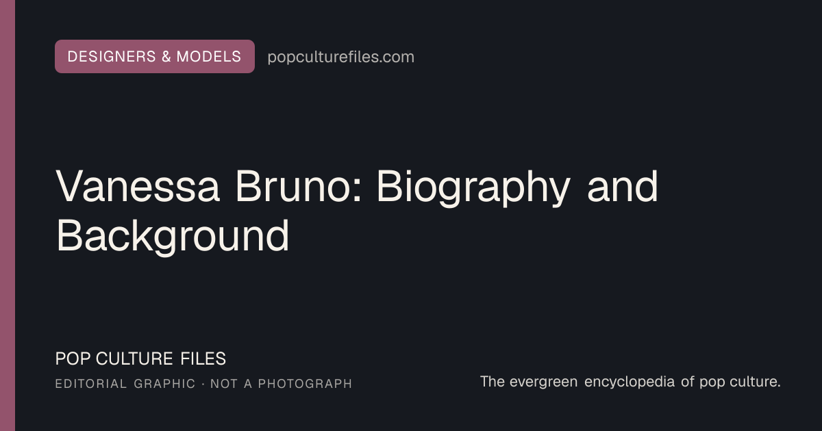 Editorial graphic for: Vanessa Bruno: Biography and Background