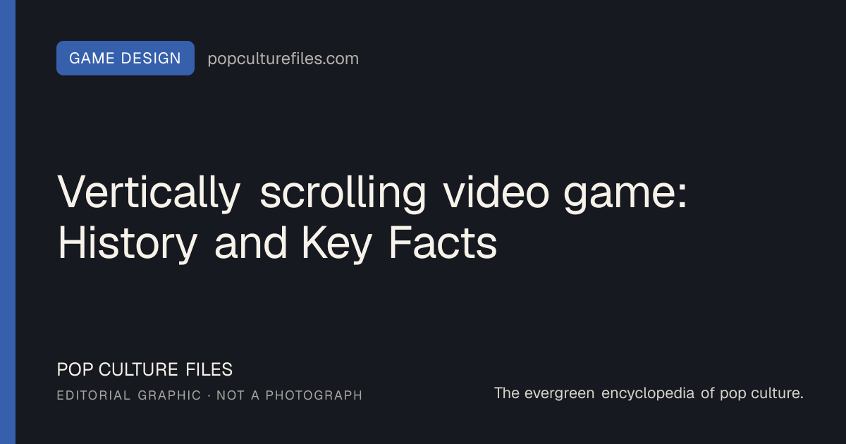 Editorial graphic for: Vertically scrolling video game: History and Key Facts