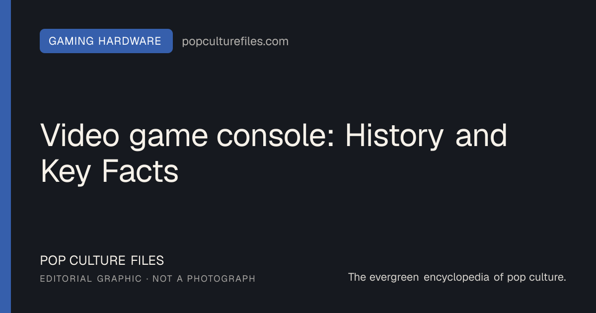Editorial graphic for: Video game console: History and Key Facts