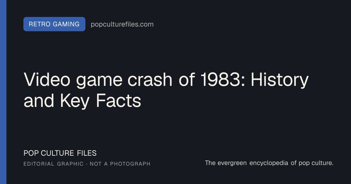 Editorial graphic for: Video game crash of 1983: History and Key Facts