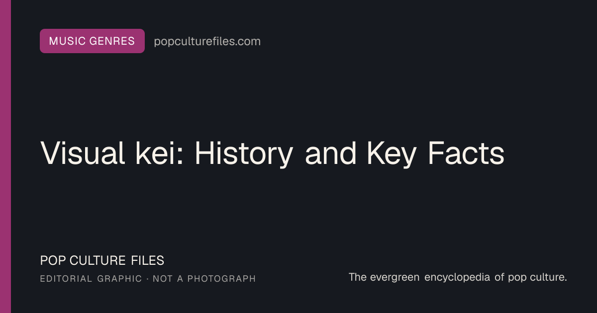 Editorial graphic for: Visual kei: History and Key Facts