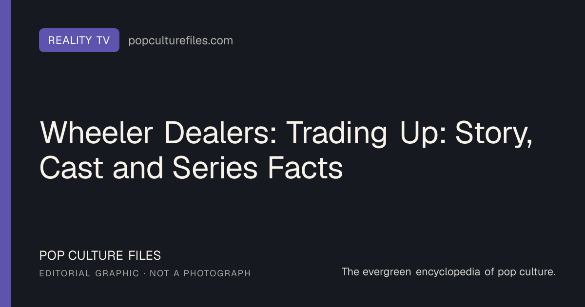 Editorial graphic for: Wheeler Dealers: Trading Up: Story, Cast and Series Facts