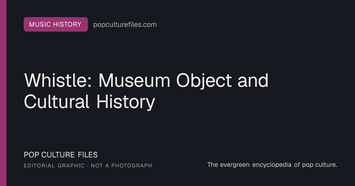 Editorial graphic for: Whistle: Museum Object and Cultural History