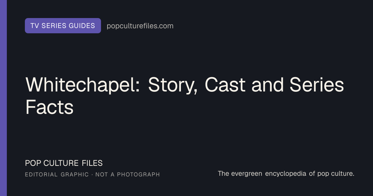 Editorial graphic for: Whitechapel: Story, Cast and Series Facts