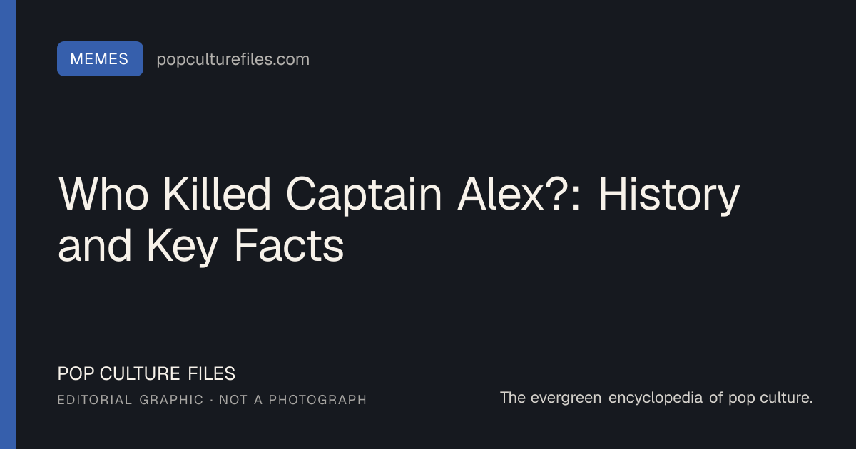 Editorial graphic for: Who Killed Captain Alex?: History and Key Facts