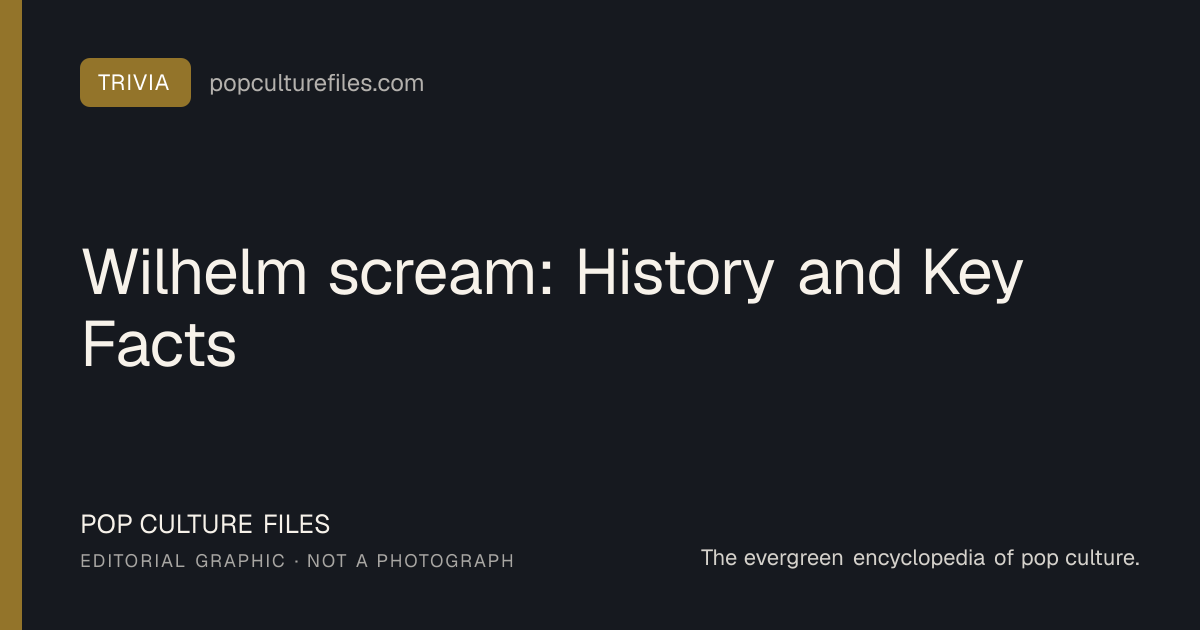 Original editorial graphic for Wilhelm scream: History and Key Facts