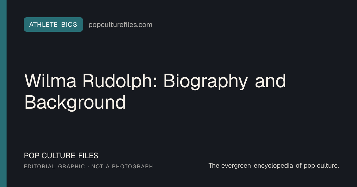 Editorial graphic for: Wilma Rudolph: Biography and Background