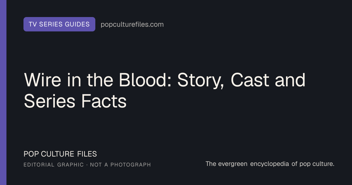 Editorial graphic for: Wire in the Blood: Story, Cast and Series Facts