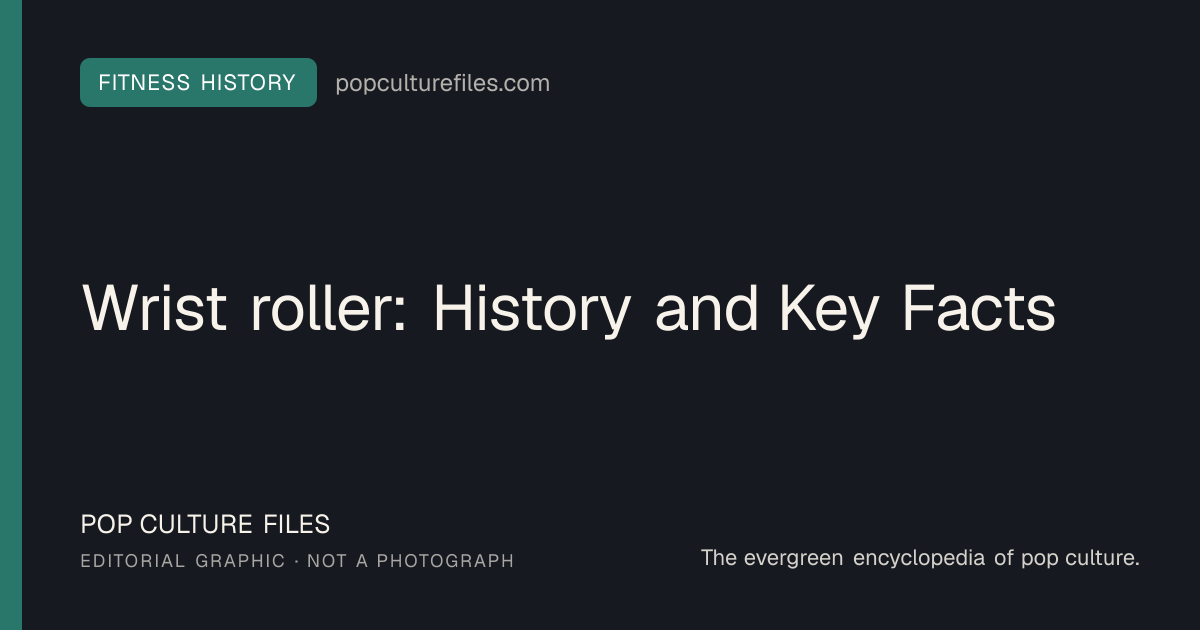 Editorial graphic for: Wrist roller: History and Key Facts