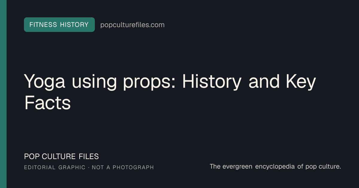 Editorial graphic for: Yoga using props: History and Key Facts