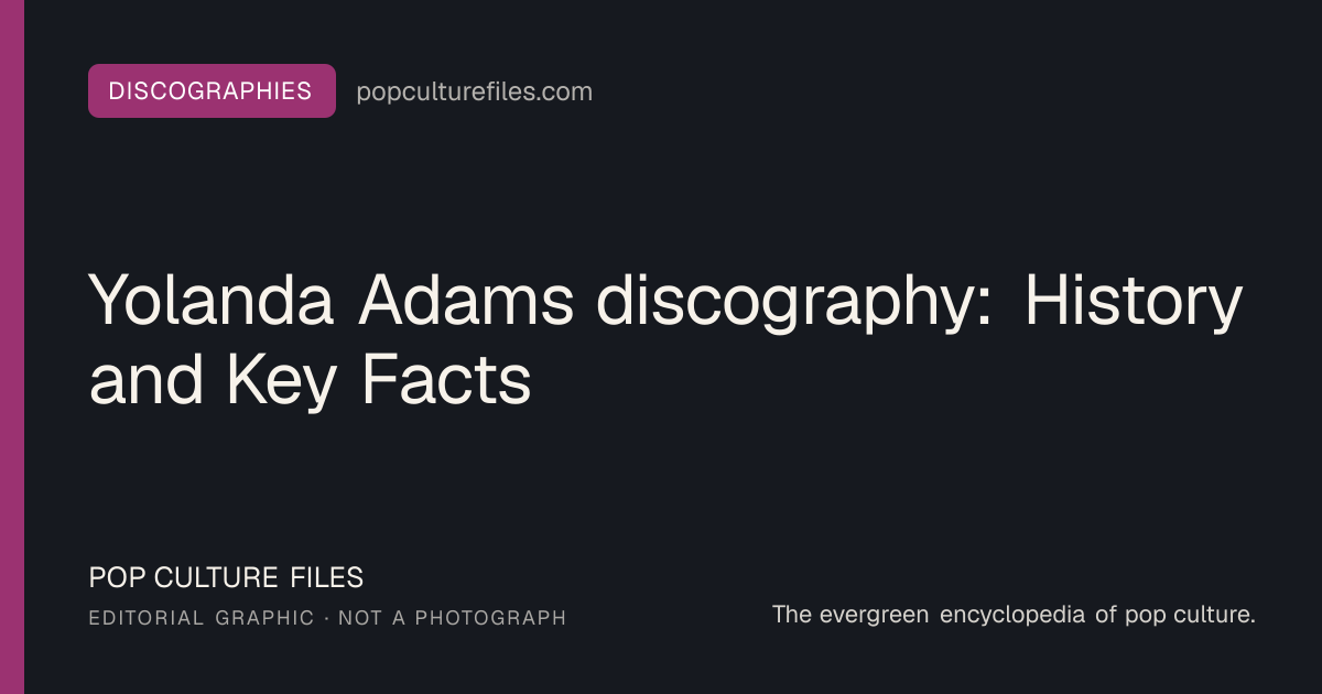 Editorial graphic for: Yolanda Adams discography: History and Key Facts