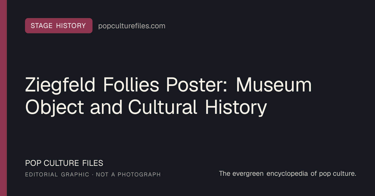Editorial graphic for: Ziegfeld Follies Poster: Museum Object and Cultural History
