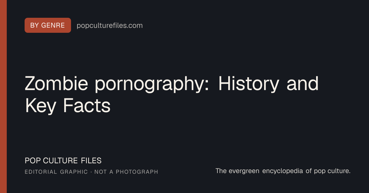 Editorial graphic for: Zombie pornography: History and Key Facts