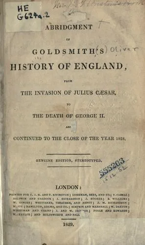 A history of England in a series of letters from a nobleman to his son book cover