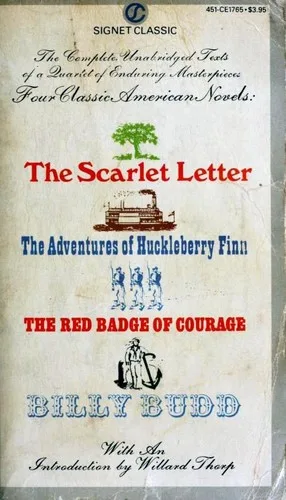 Adventures of Huckleberry Finn / Billy Budd / Red Badge of Courage / Scarlet Letter book cover