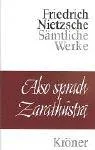 Also sprach Zarathustra book cover