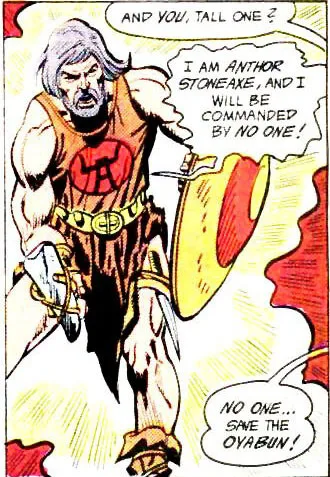Anthor Stoneaxe comic character
