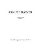 Arnulf Rainer book cover