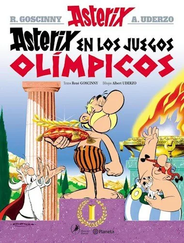 Astérix aux Jeux Olympiques book cover