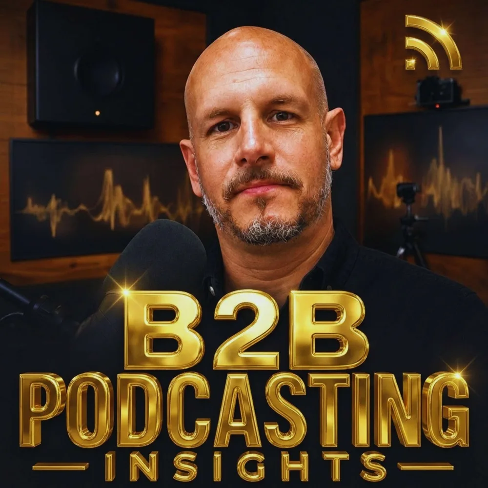 B2B Podcasting Insights - business strategy podcast for founders and brands podcast cover art