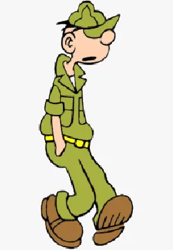 Beetle Bailey comic character