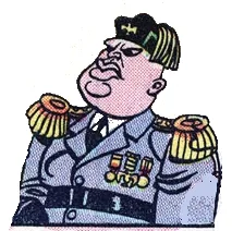 Benito Mussolini comic character