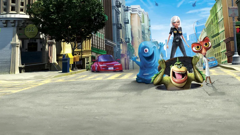 Monsters vs Aliens poster