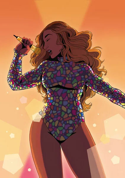 Beyonce comic character