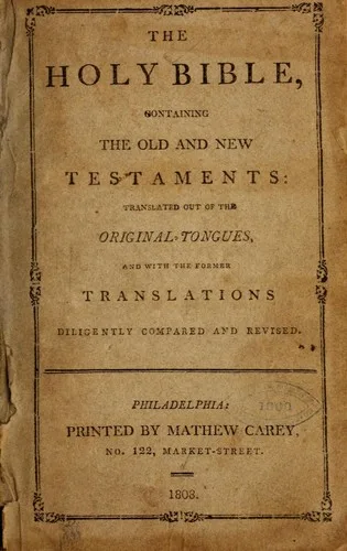 Bible book cover