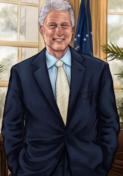 Bill Clinton comic character
