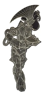 Blackwhite comic character