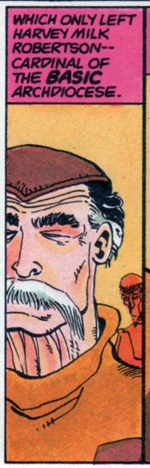 Cardinal Harvey Milk Robertson comic character