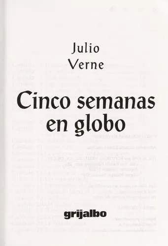 Cinq semaines en ballon book cover