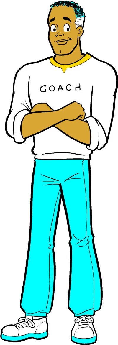 Coach Clayton comic character