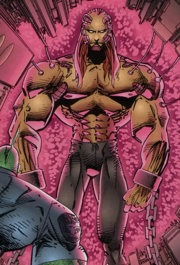 Cyberface comic character