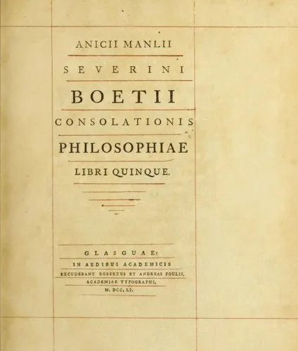 De consolatione philosophiae book cover