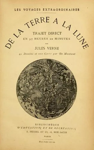 De la terre à la lune book cover