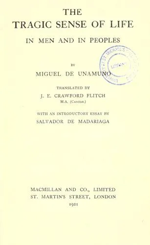 Del sentimiento trágico de la vida en los hombres y en los pueblos book cover