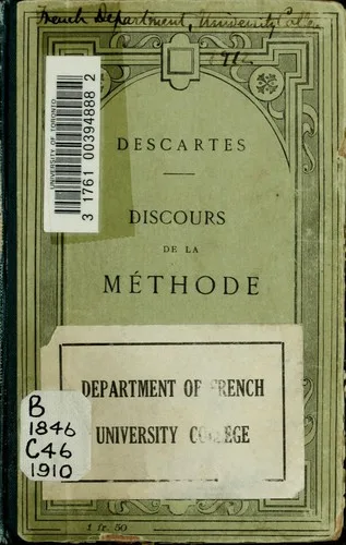 Discours de la méthode book cover