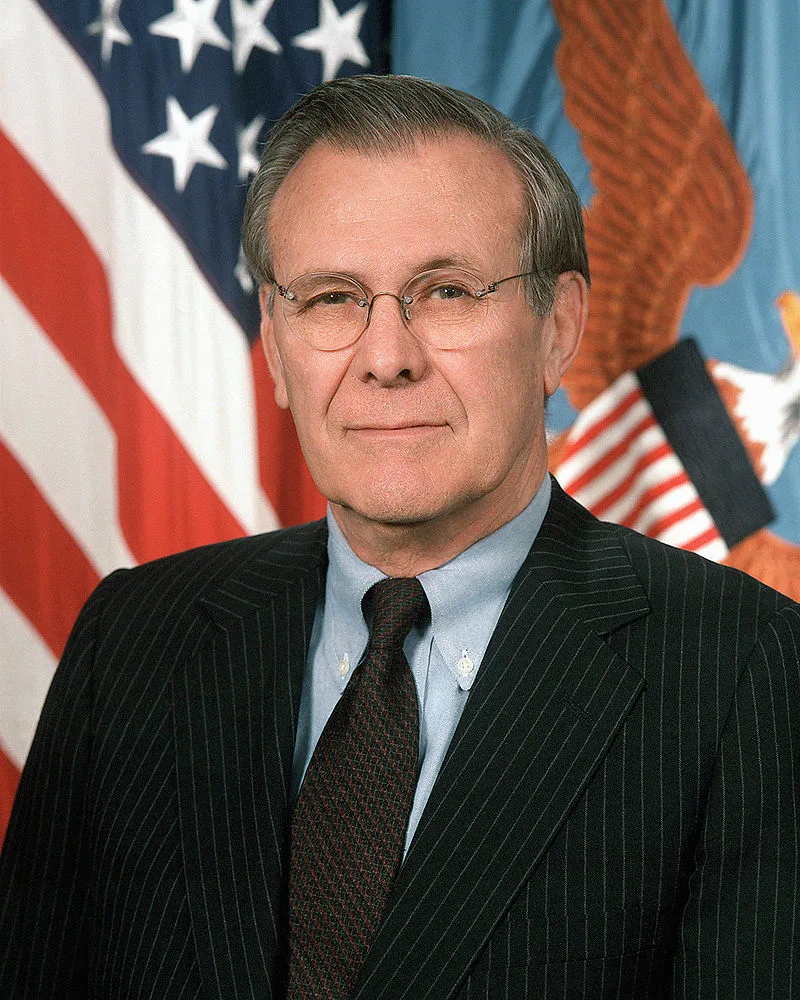 Donald Rumsfeld comic character