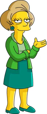 Edna Krabappel comic character
