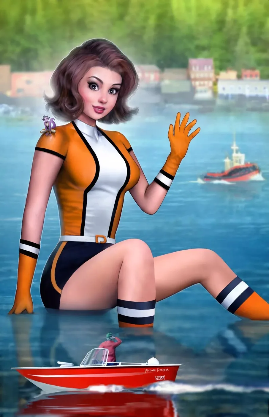 Elasti-Girl comic character