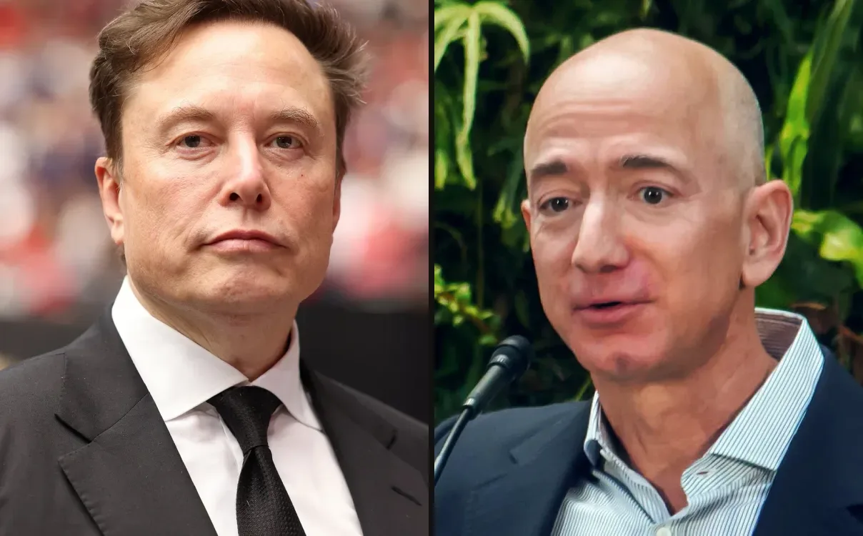 Elon Musk vs Jeff Bezos net worth