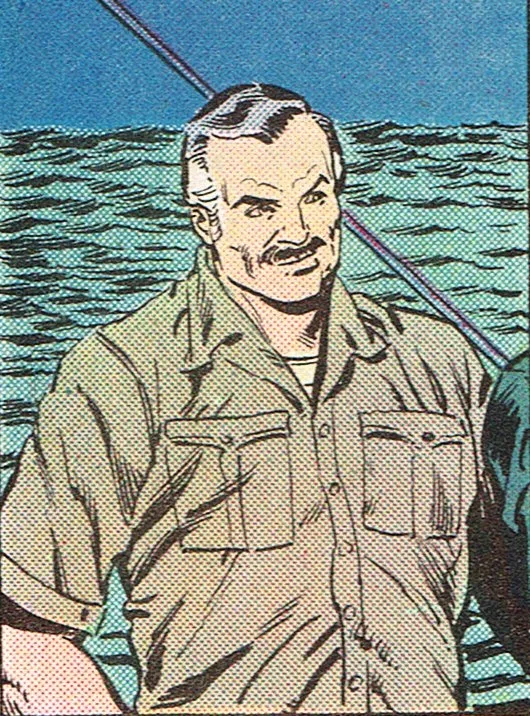 Ernest Hemingway comic character