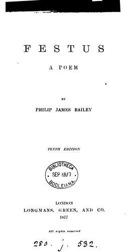 Festus, a poem book cover