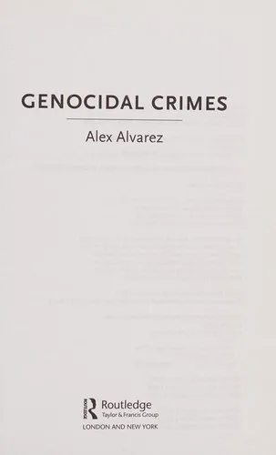 Genocidal crimes book cover