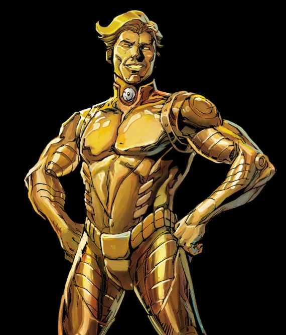 Gold comic character